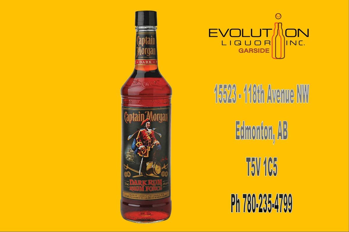 Captain Morgan Dark Rum 0750G (1 x 750 ml Glass Bottle)