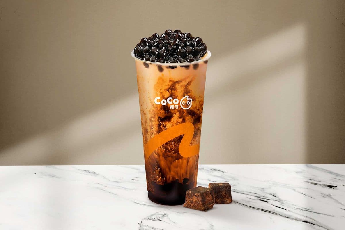 Thé noir au lait perles au sucre brun / Brown Sugar Pearl Milk Tea