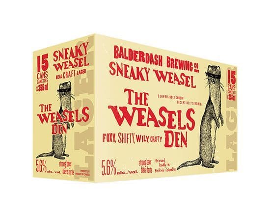 SNEAKY WEASEL 15PC (15 X 355ML)