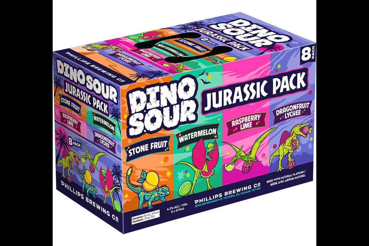 PHILLIPS DINOSOUR JURASSIC PACK (8 x 473 mL)