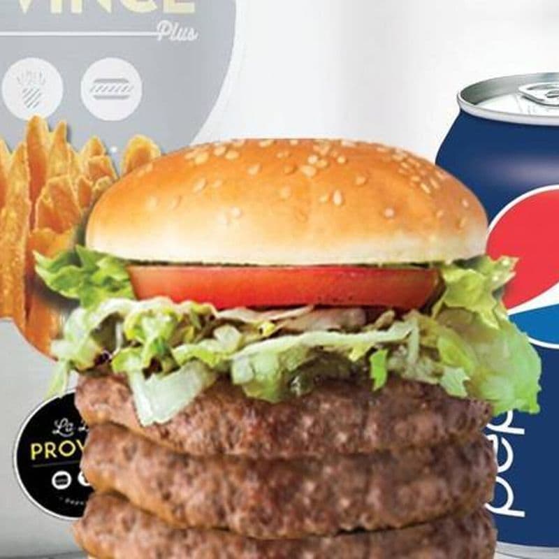 Trio hamburger triple