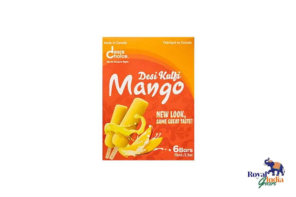 Desi's Choice Mango Kulfi - 6 Bars