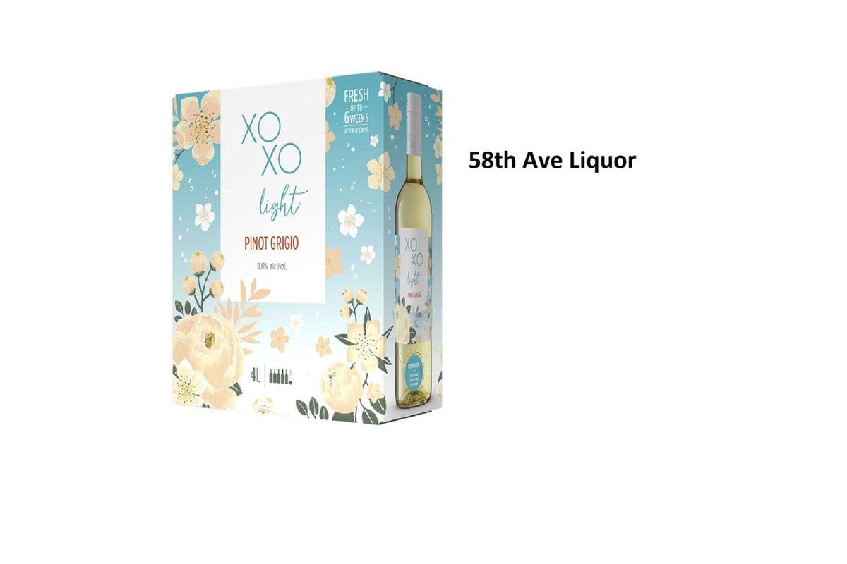 XOXO PINOT GRIGIO LIGHT 4L (1 x 4L)