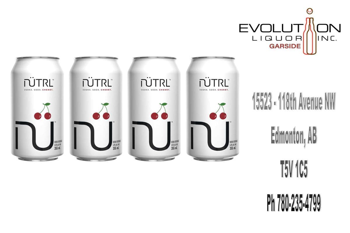 Nutrl Vodka Soda Cherry C355-04 (4 x 355ml Can)