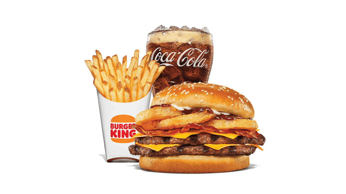 Trio Kingᴹᶜ bacon rondelles d'oignon grand format