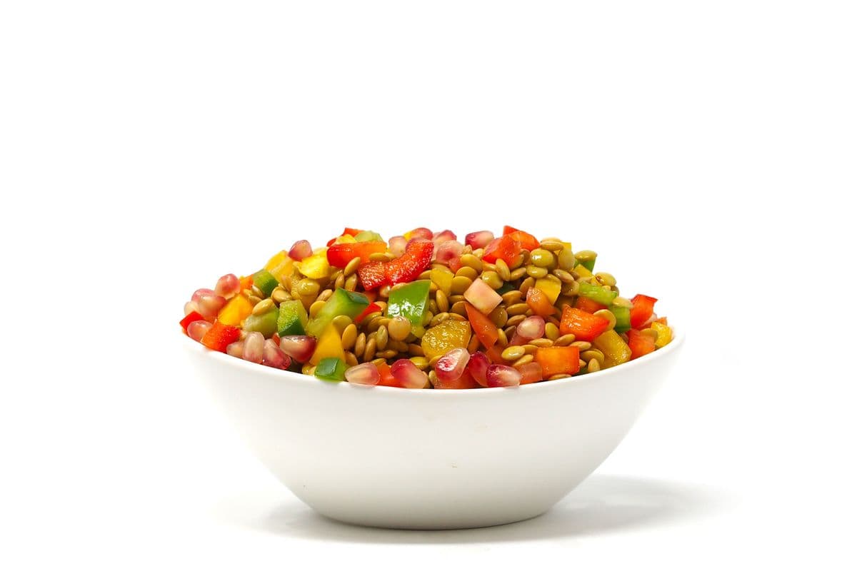 Pom and Green Lentil Salad