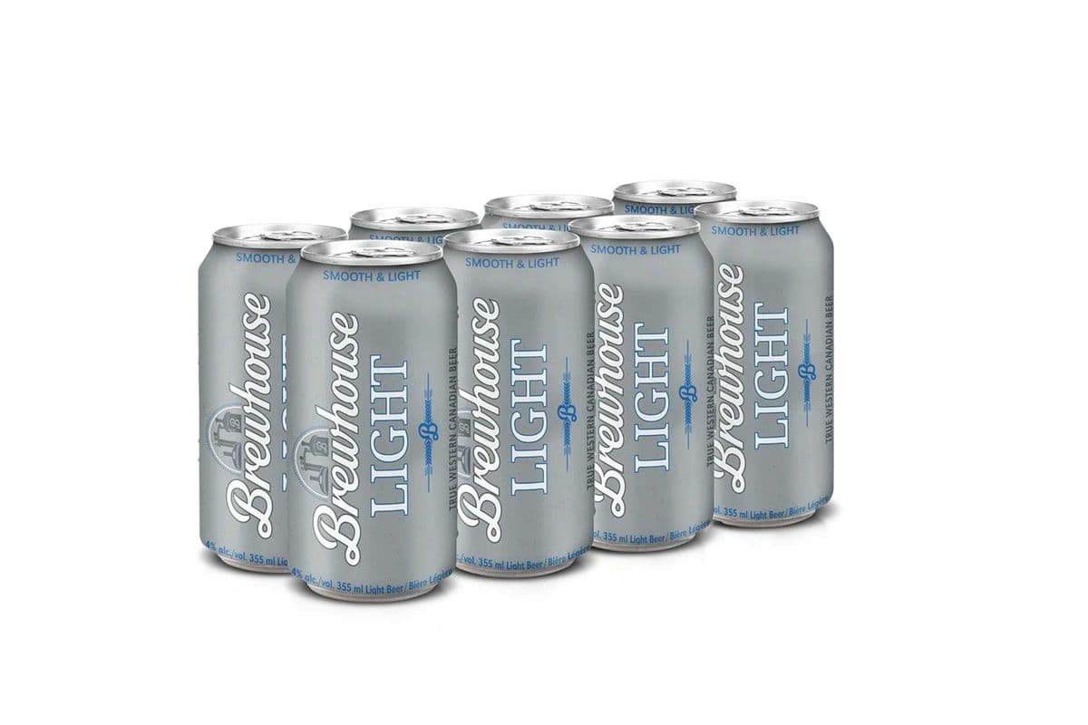 Brewhouse Light 8 Pack Cans (8 x 355 ml Cans)
