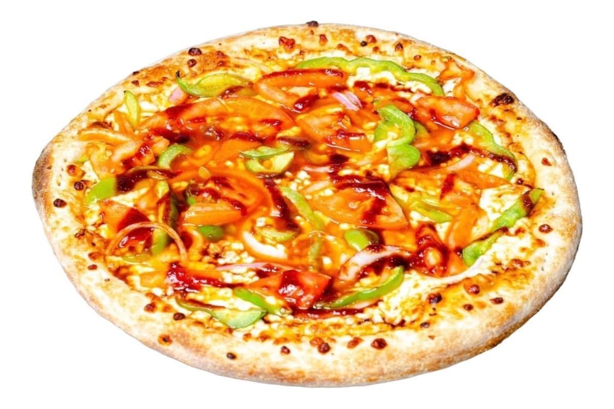 Veggie Smoke Lime BBQ Pizza