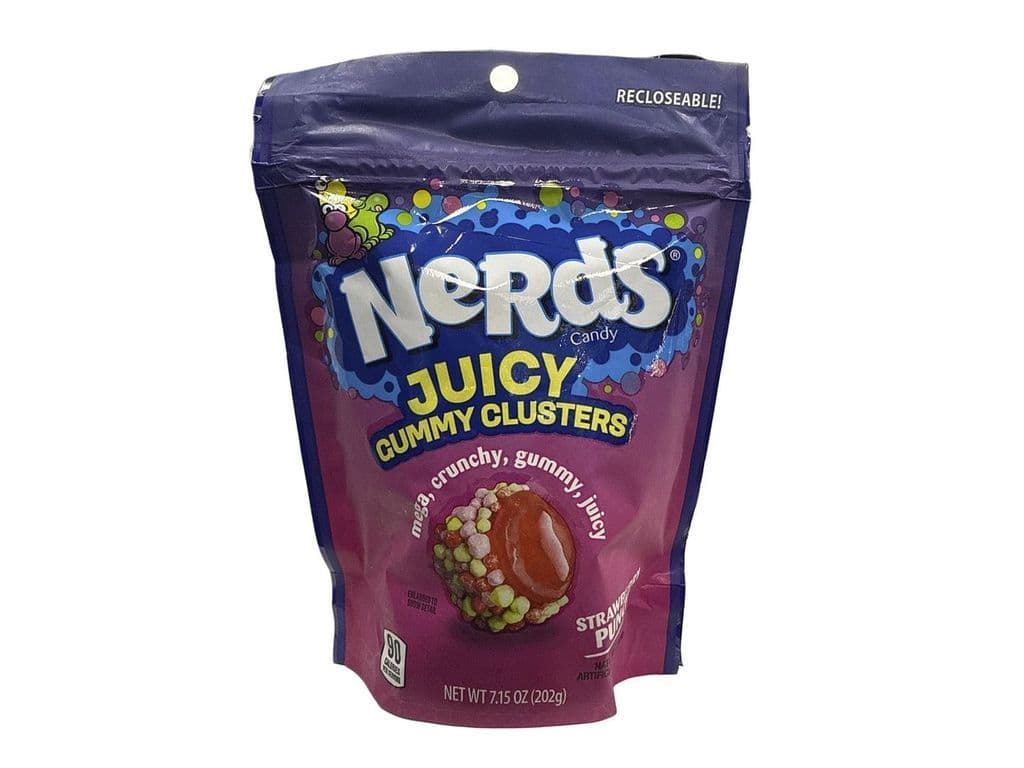 Nerds Gummy Clusters Juicy Gushing Crunchy Coated Gummies 202g