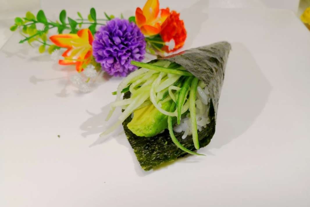 Avocado Cucumber Hand Roll