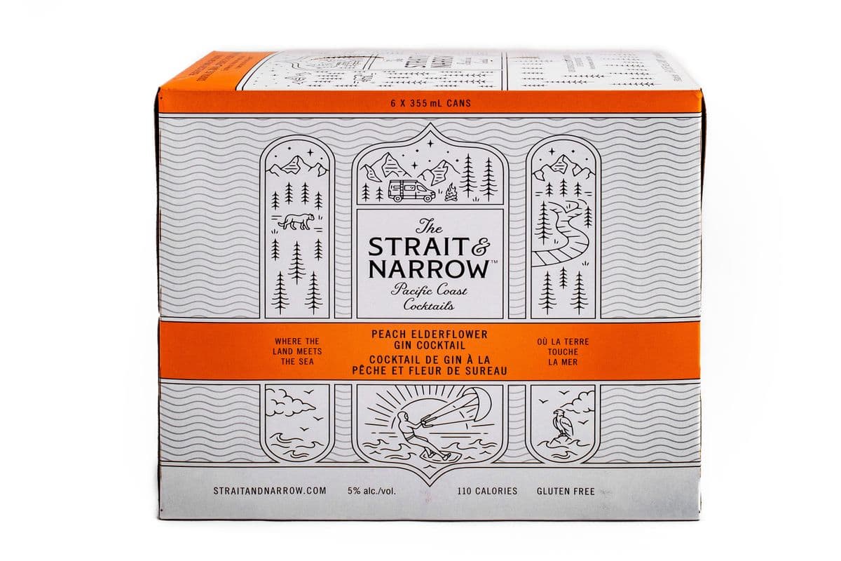 The Strait & Narrow Pacific Coast Cocktails (6 x 355 ml)