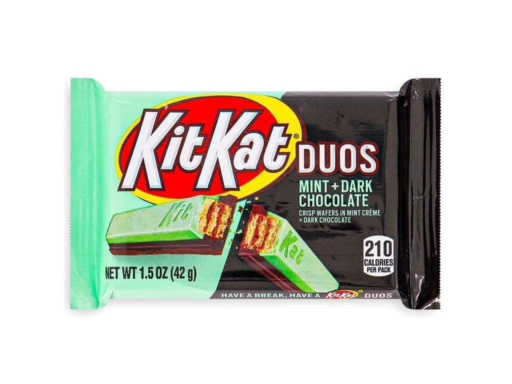 KitKat Duos Mint and Dark Chocolate Wafer Kit Kat Bar