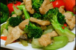 Chicken with Gai Lan