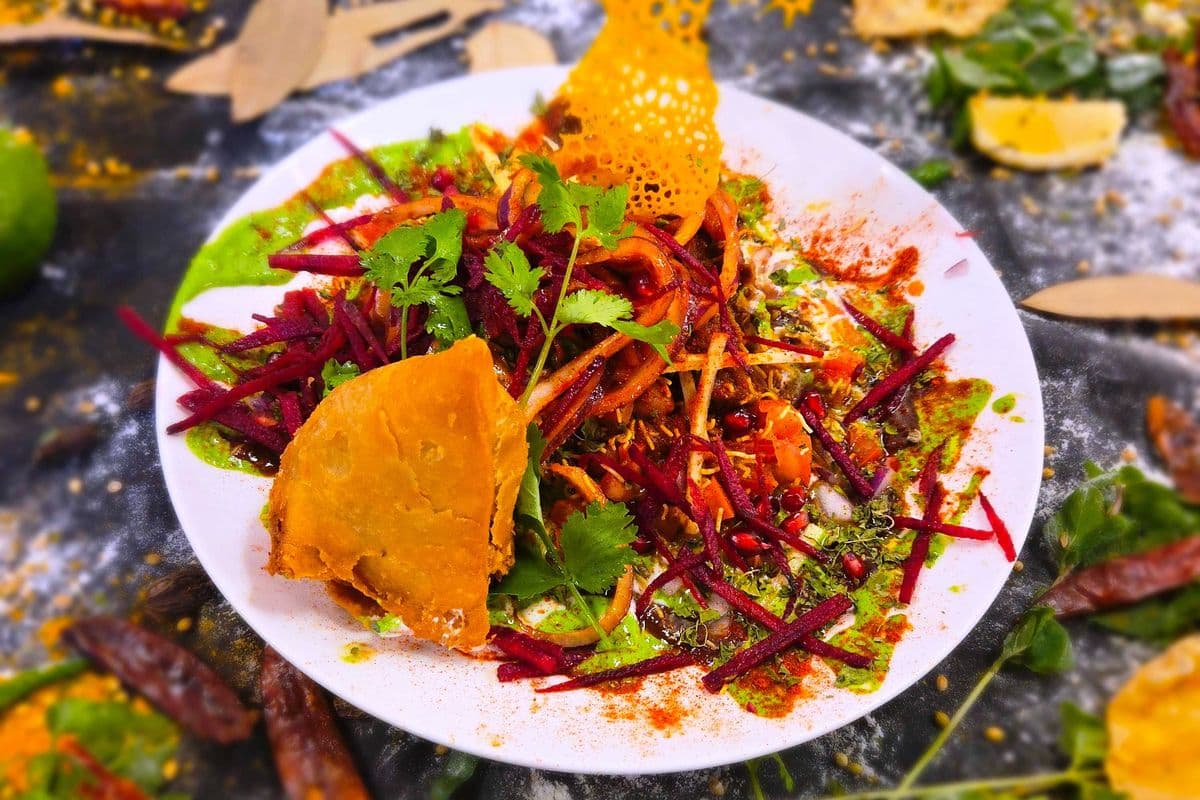Samosa Chana Chat
