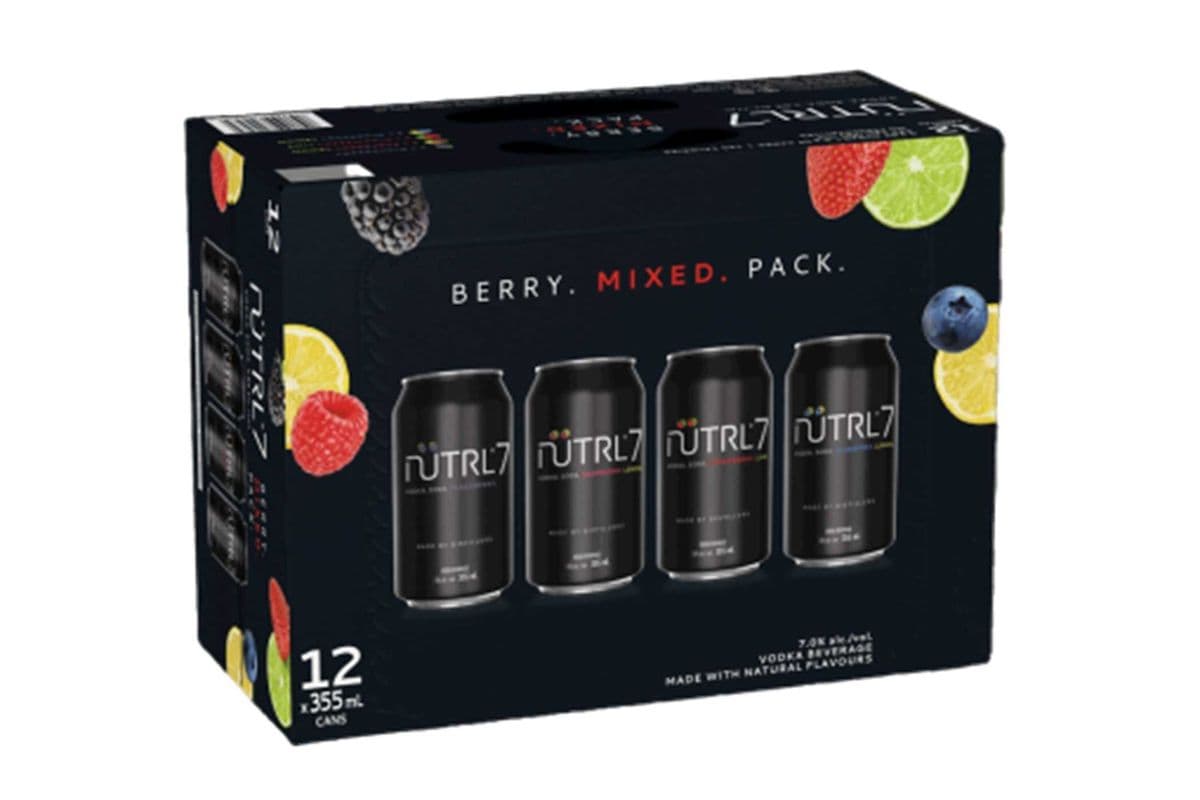NUTRL 7 BERRY MIXED PACK 12 CANS (12 x 355 ML)