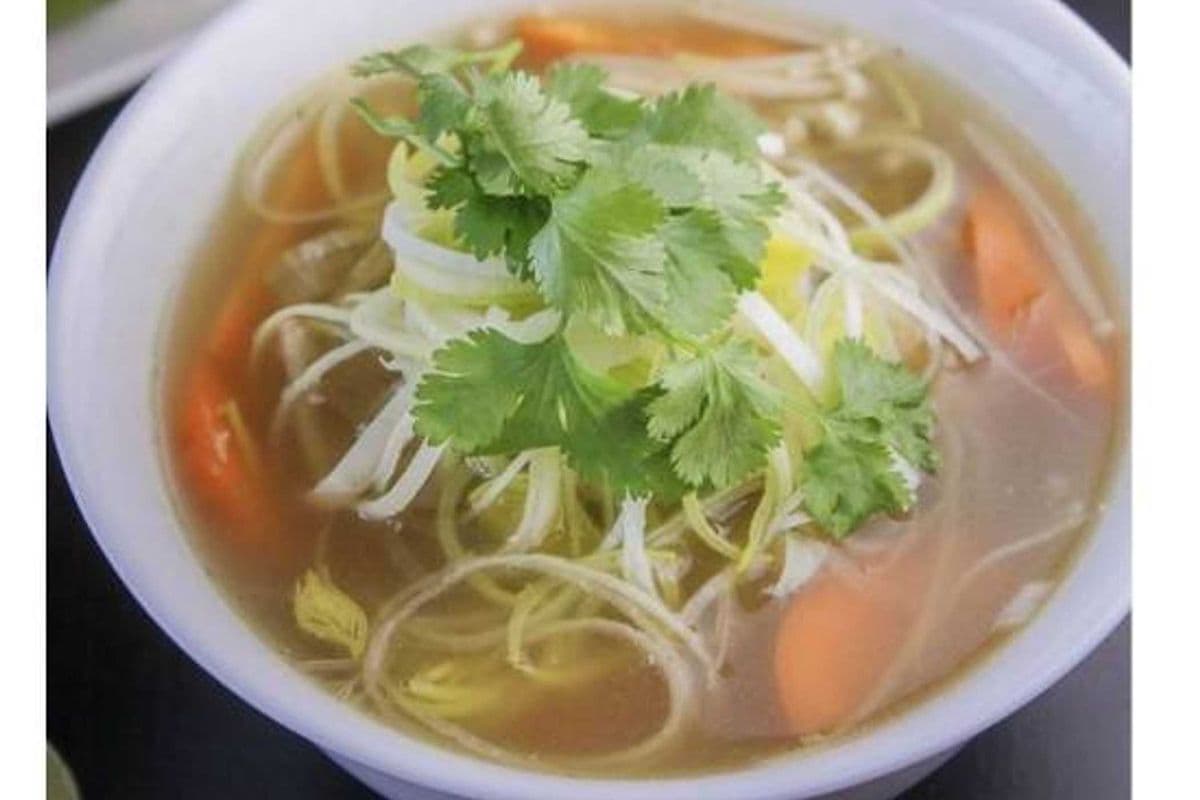 16. Noodles and Veggies in Beef Soup (No meat)