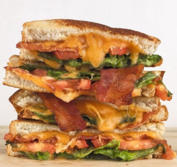 High End Bistro BLT and Cheese Sandwich