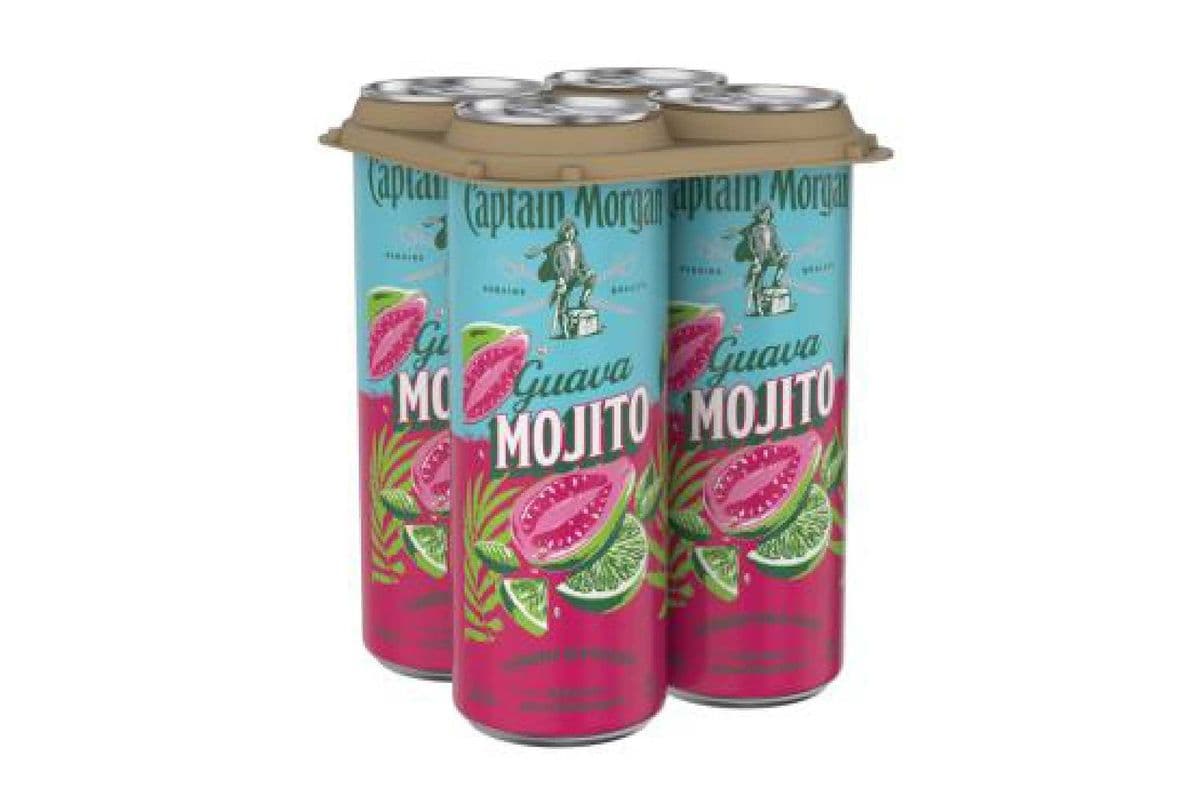 121646. CAPTAIN MORGAN GUAVA MOJITO (4 x 355ML (CANS))