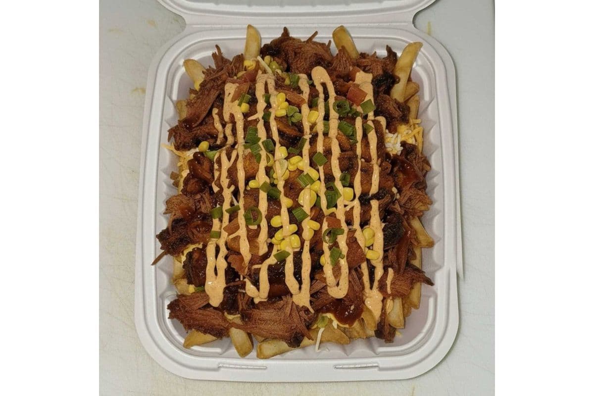 Pork BBQ Loaded fries