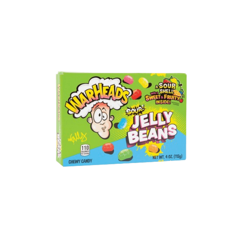 Warheads Sour Jelly Beans Theatre Box - Brazil (4oz)