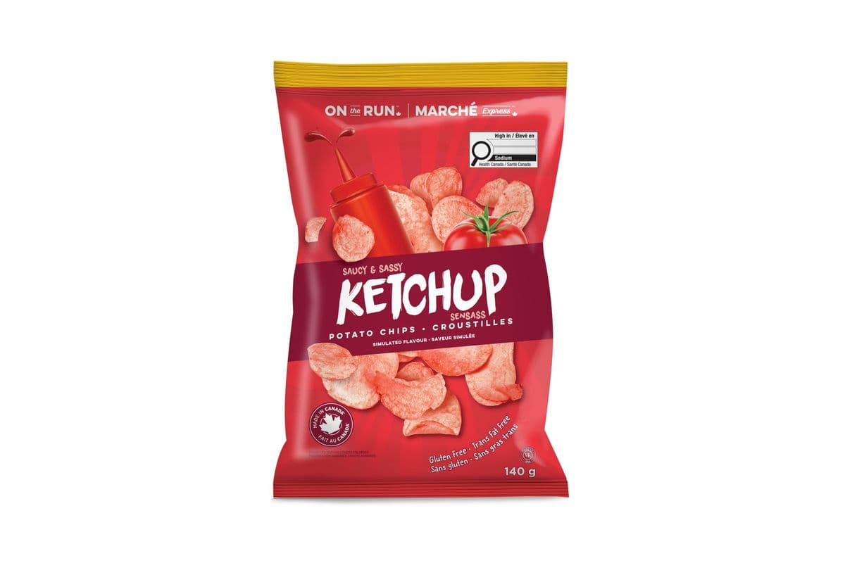 Croustilles Marché Express Ketchup (140g) 77761 / On The Run Ketchup Chips (140g) 77761