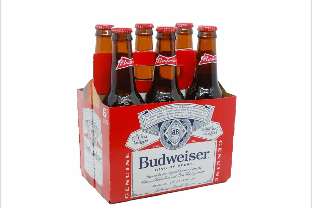 BUDWEISER 6 BOTTLE (6 x 341ML)