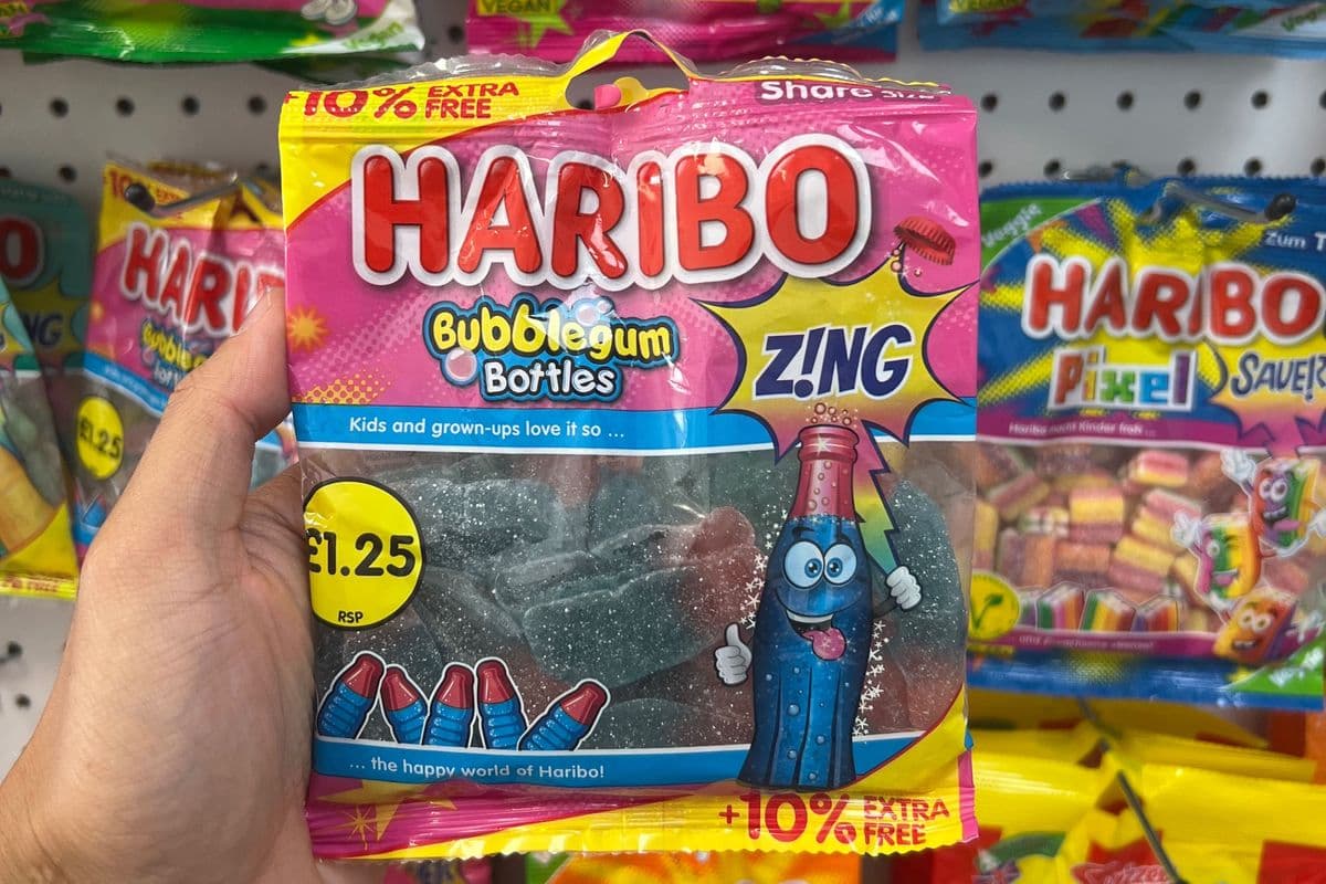 (UK) Haribo Bubblegum Bottles - 176g