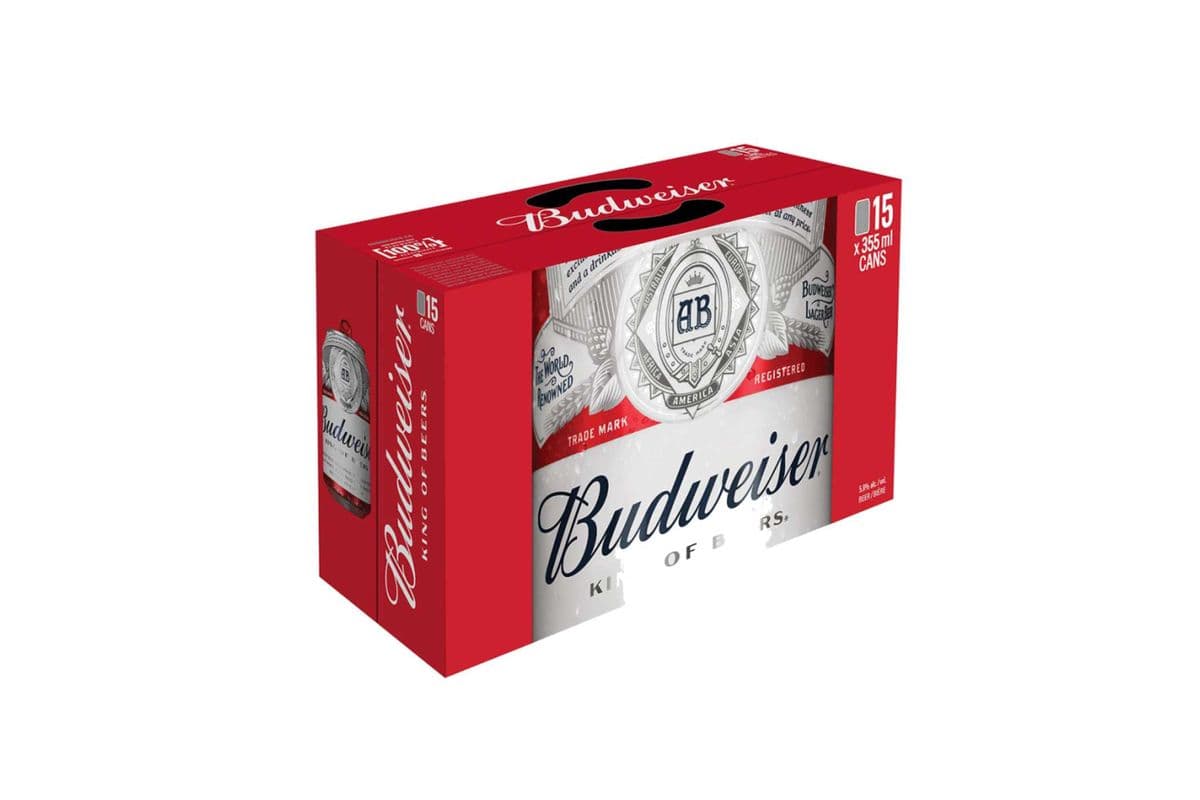 Budweiser (15 Pack) (15 x 355ml)