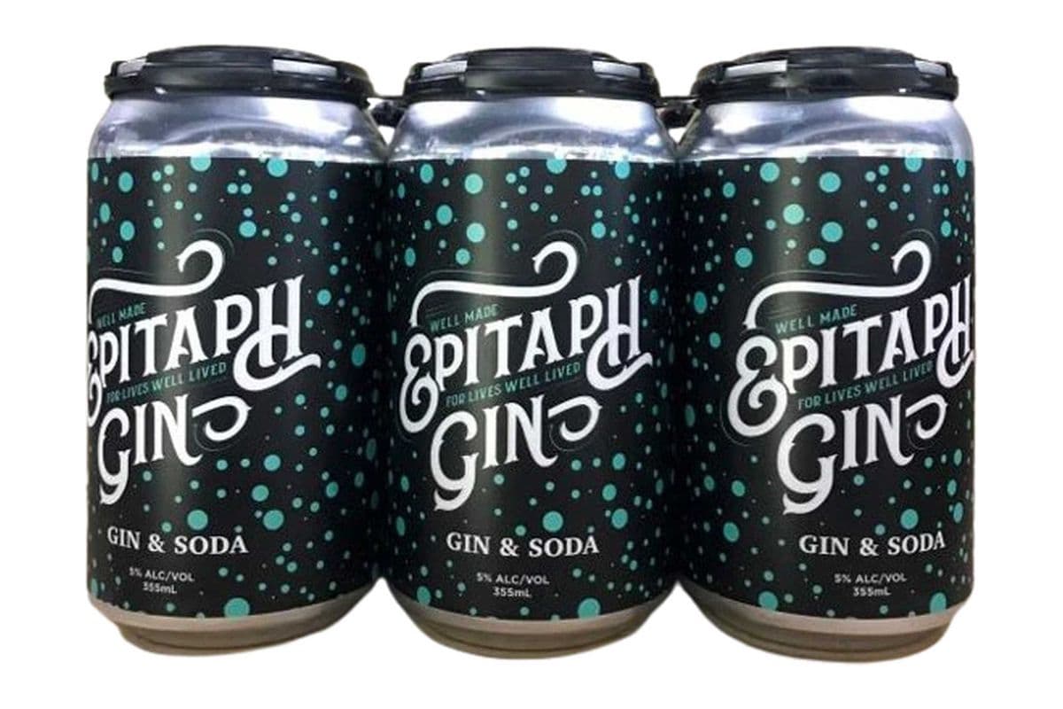 6 Pack Epitaph Gin & Soda (6 x 355ml Cans)