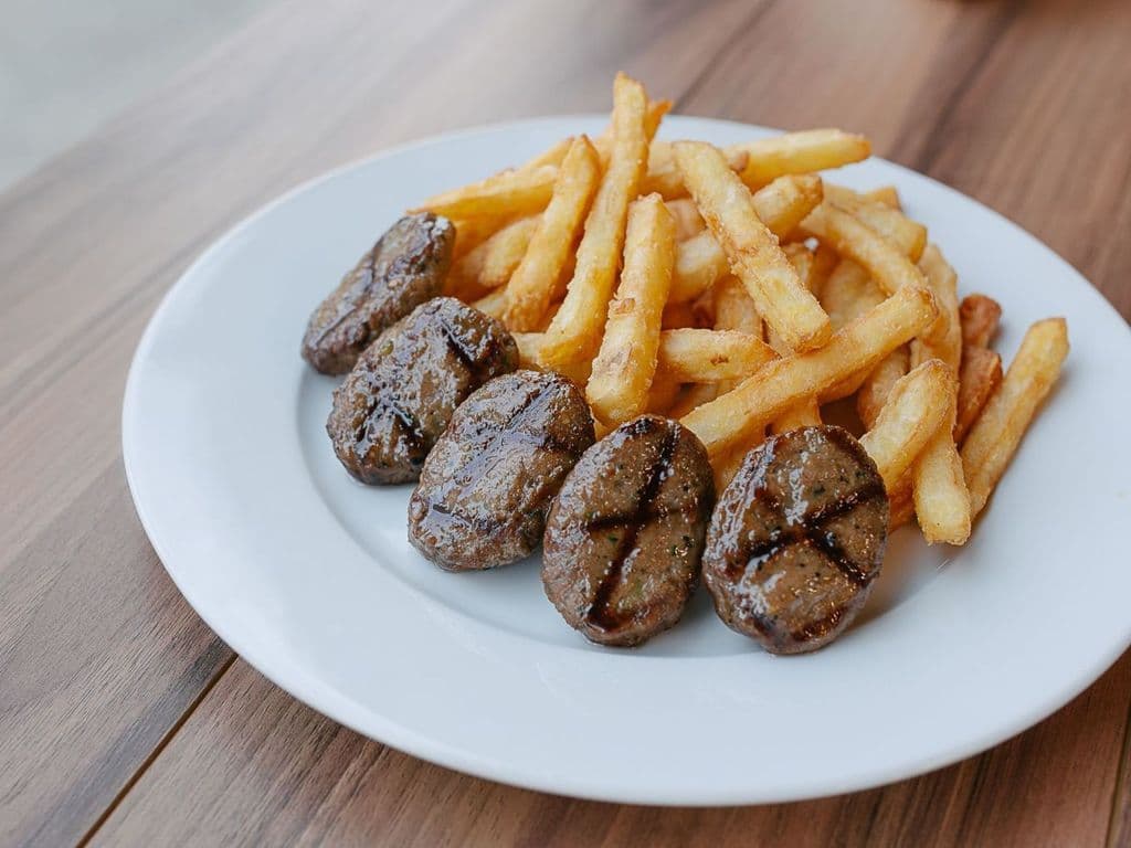 Large Fries & Kofte (Grilled Meatballs)