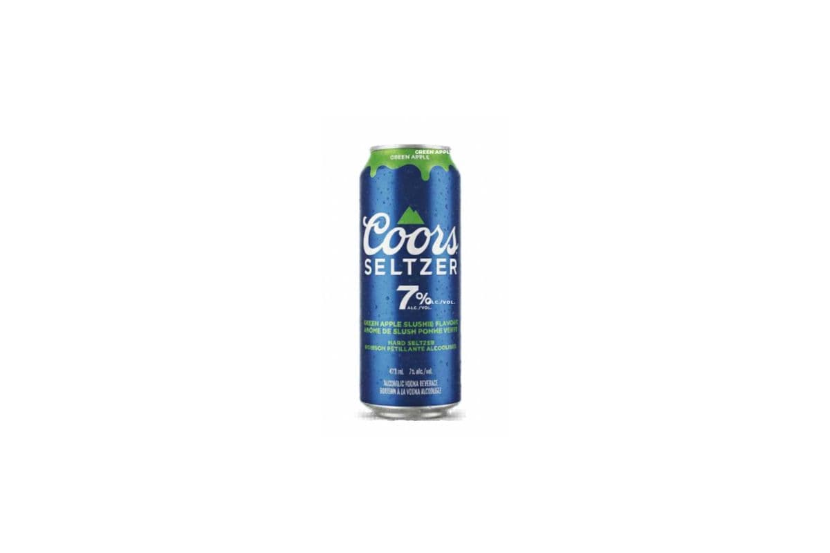 Coors Seltzer Slushie Green Apple (1 x 473ml Can)