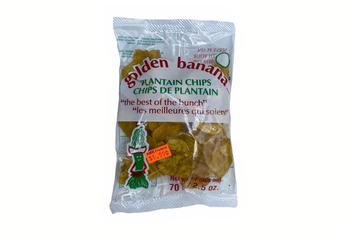 Golden Banana chips de plantain / Plantain Chips (70 g)