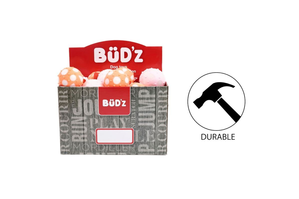 BuD'z - Large Rubber Balls - Coral
