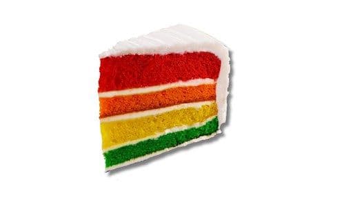 Gâteau arc-en-ciel / Rainbow Cake slice