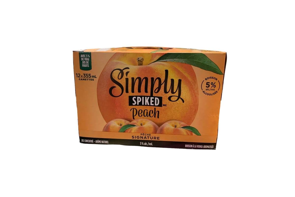 Simply spiked peach (12 x 355mL)