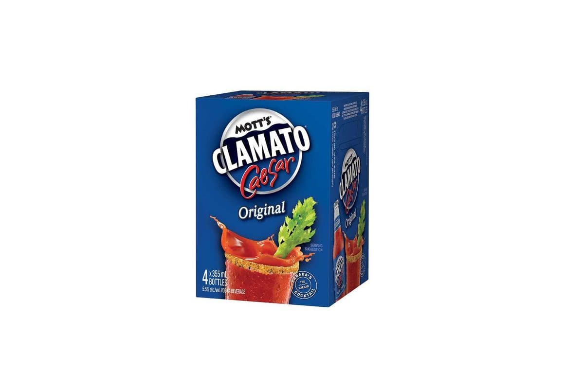 Motts Clamato Caesar Original (4 x 355 ml Bottle)