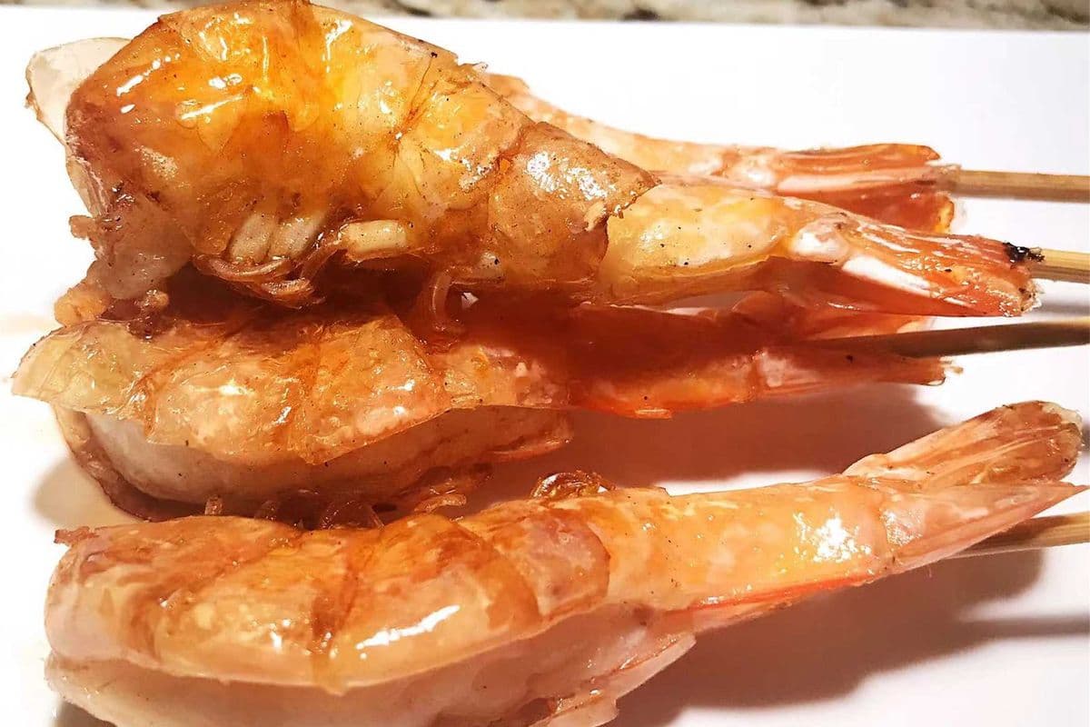 4. Shrimp Skewers (4 pcs) 烤大虾