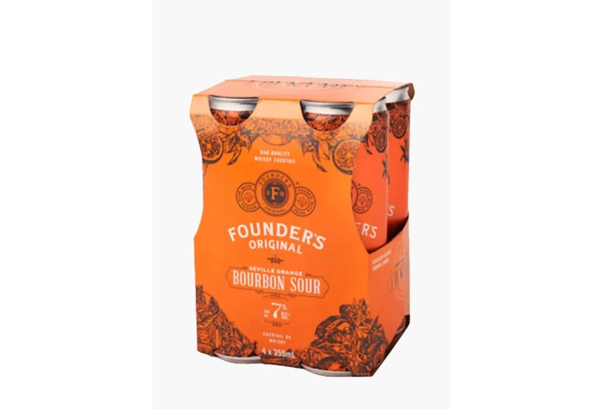 FOUNDERS ORIGINAL BOURBON SOUR 4CAN (1 x 355ML)
