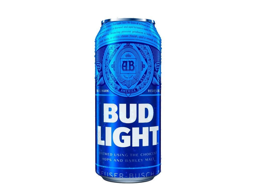 Bud Light, 473 ml can beer (4.0% ABV)