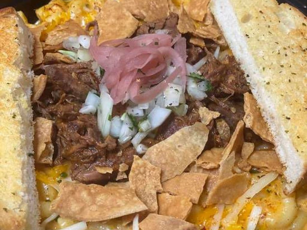 Beef Birria Macaroni and Cheese