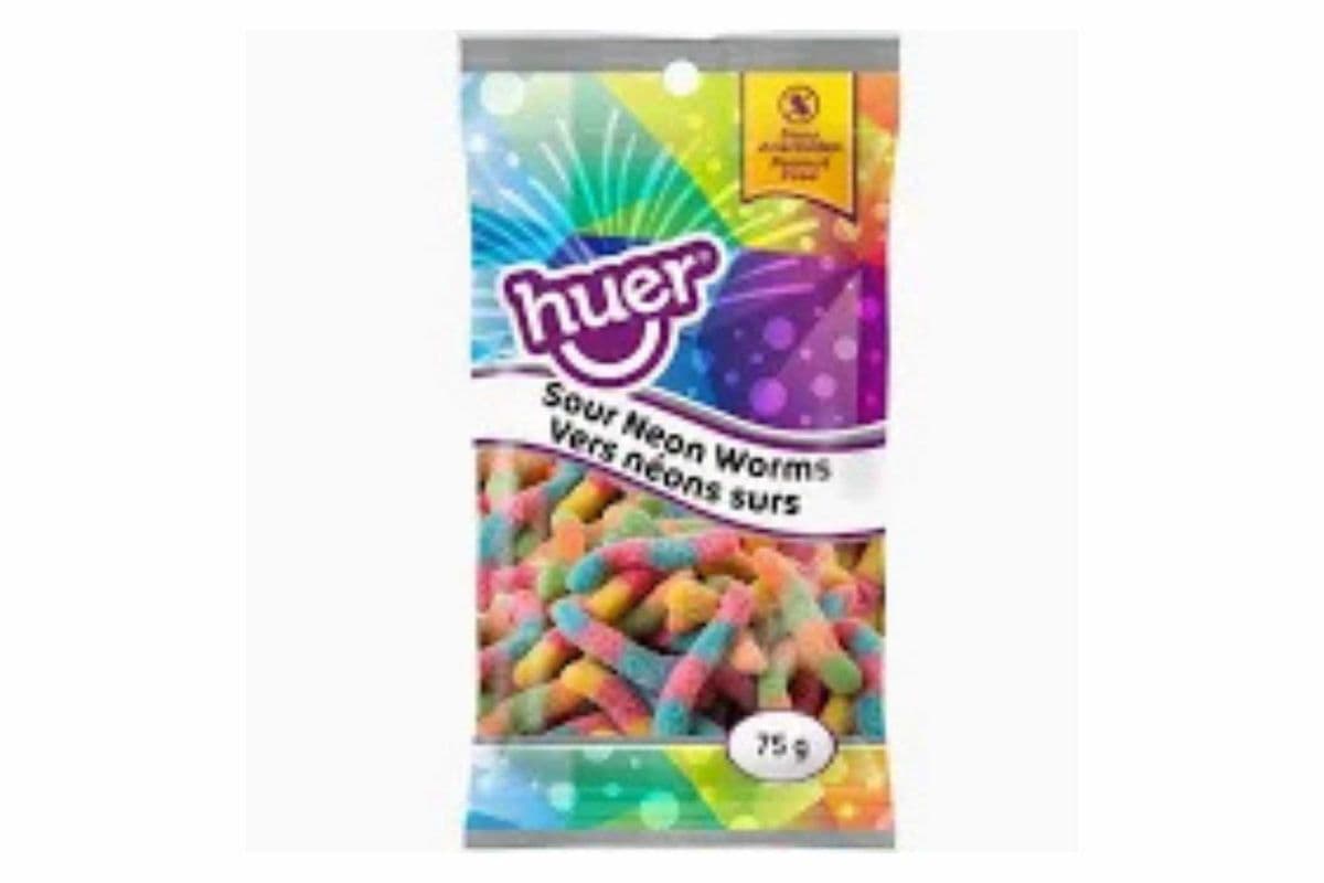 Huer Sour Neon Worms (75 g)