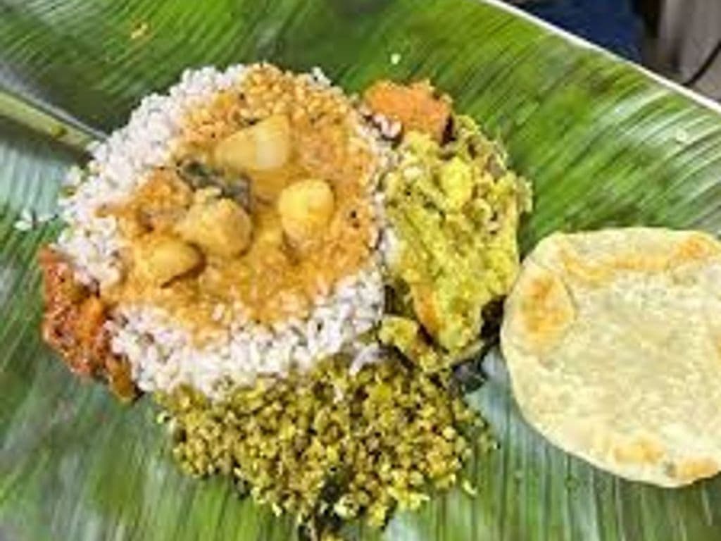 Pothichoru (Packed Rice - Veg) Thali