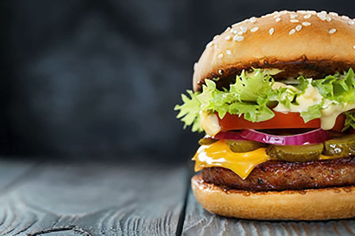 Veggie’s Burger with fries