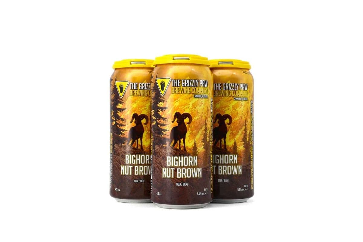 Grizzly Paw Bighorn Nut Brown (4 x 473 ml Cans)