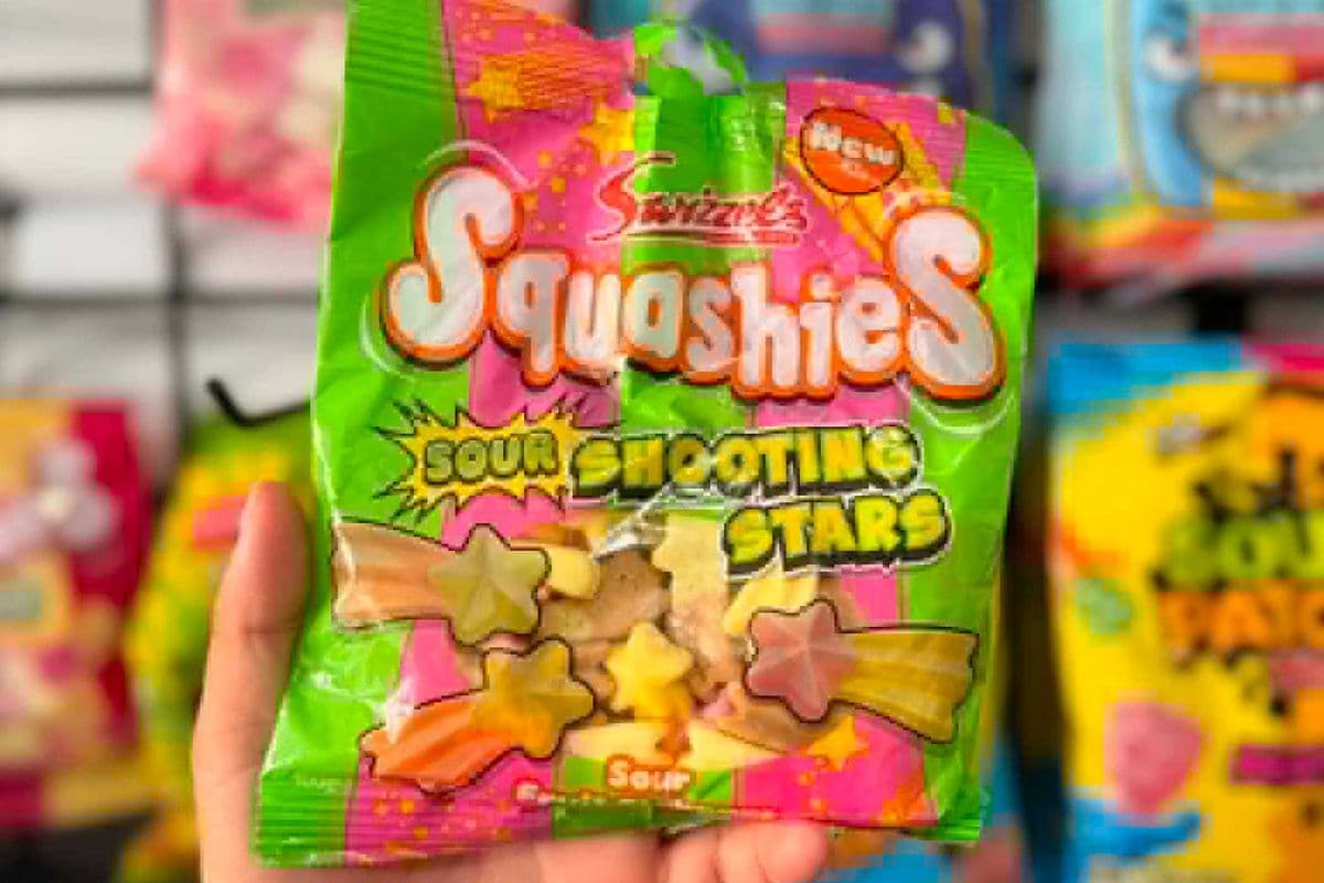 Squashies Sour Shooting Stars UK 120g – Imported British Candy