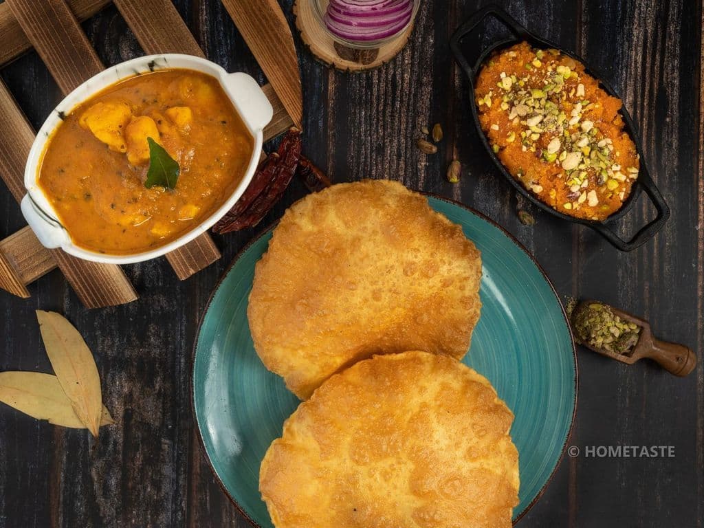 Aloo Poori Halwa