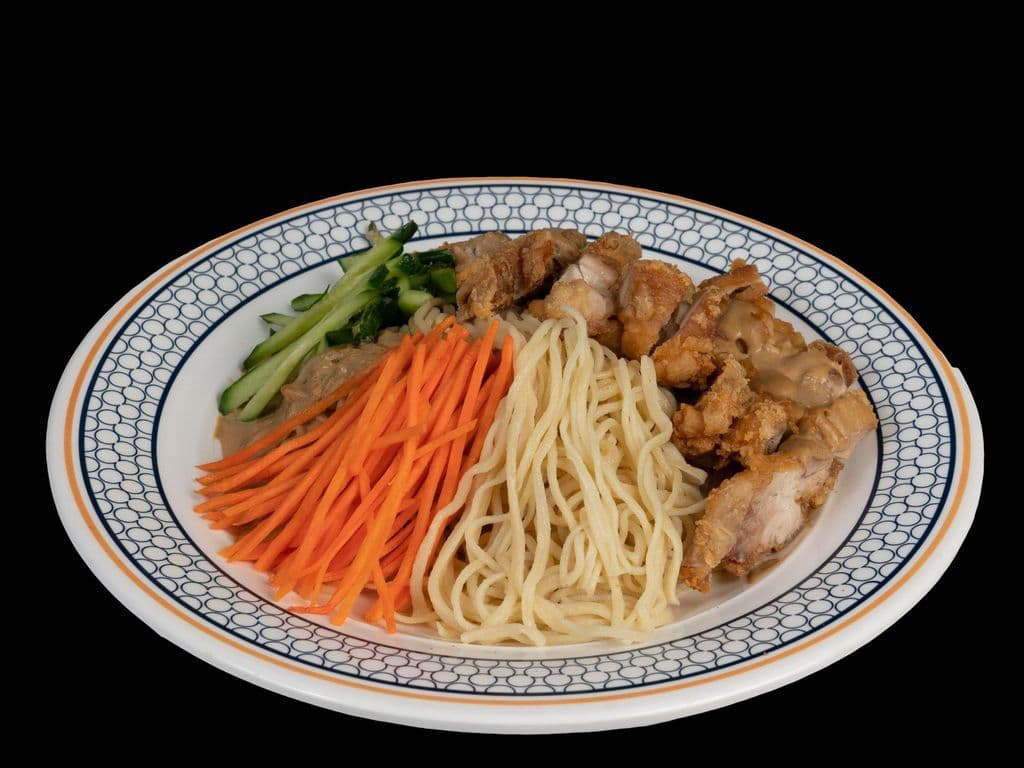 Sesame Paste Chicken Noodle 麻酱鸡扒拌面