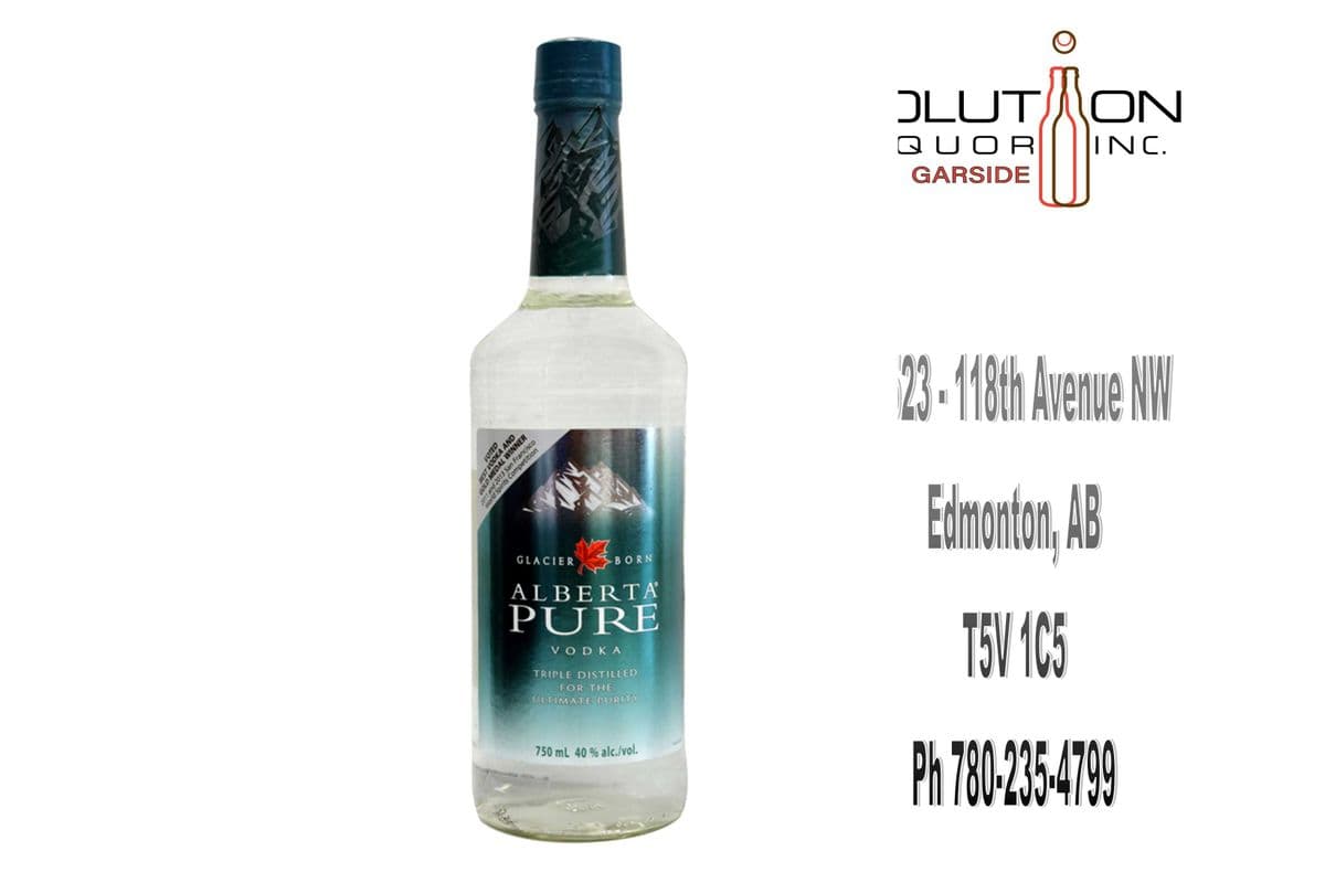 Alberta Pure Vodka 0750G (1 x 750ml Glass Bottle)