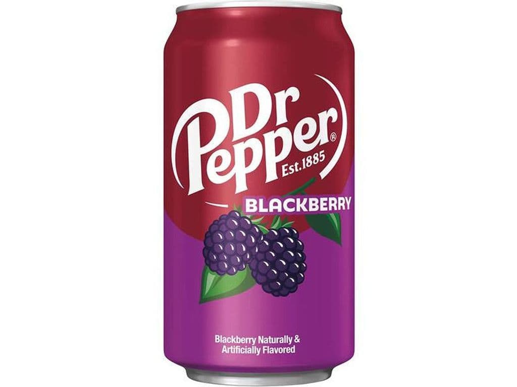 Dr Pepper Blackberry Soda 355ml Spiced Fruity Drink