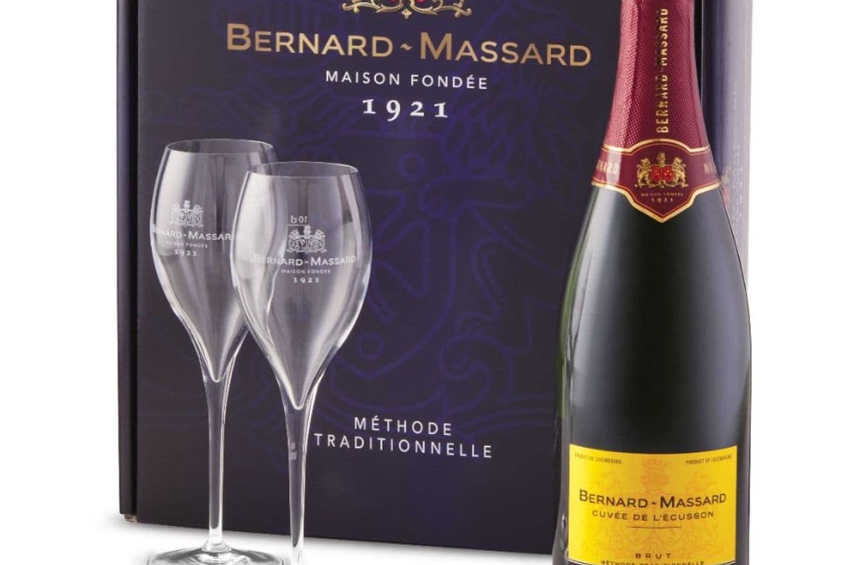 Bernard Massard Brut Gift Pack With 2 glasses